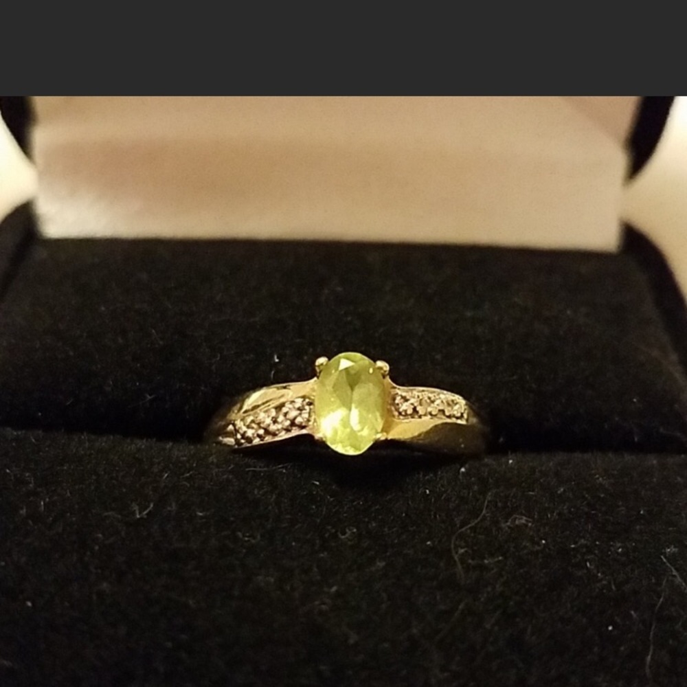 Solid Gold 10k Period Ring